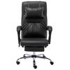 Massage Office Chair Black Synthetic Leather