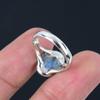 Natural Rainbow Moonstone Solid 925 Sterling Silver Split Shank Handmade Ring Jewelry For Women & Girls