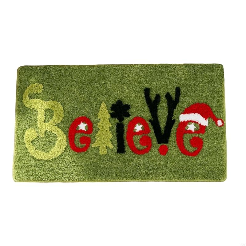 

Christmas Plush Bath Rug Nonslip Holiday Decoration For Kitchen Entryway