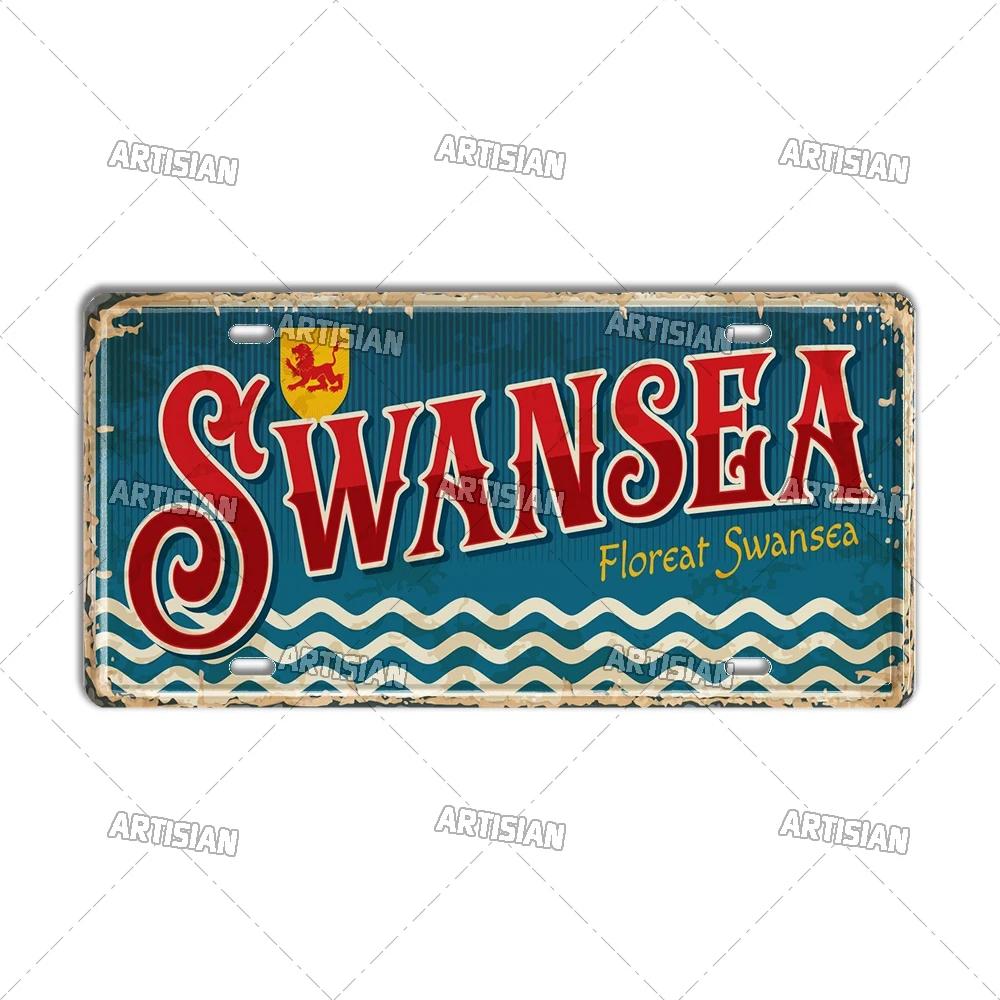 Artisian Britain Scotland Northern Ireland Landmark License Plate England UK Metal Tin Plaque United Kingdom City Car Metal Sign