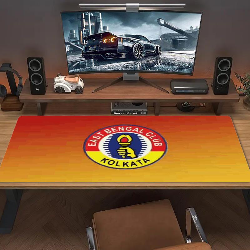 East Bengal FC Color Mouse Pad Large Gaming Table Cushion Non-slip Laptop Tablet Big Mousepad XXL Mat Mini PC Playmat With Lock Edge