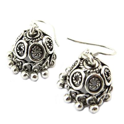 [P3745] - Silberne Ohrringe 'Thai Beauty' versilbert - 15x15 mm