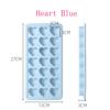 Heart Shape Ice Cube Tray For Freezer 21 Holes Silicone Ice Cube Mold with Removable Lid Flexible for Whiskey Cocktail Chocolate