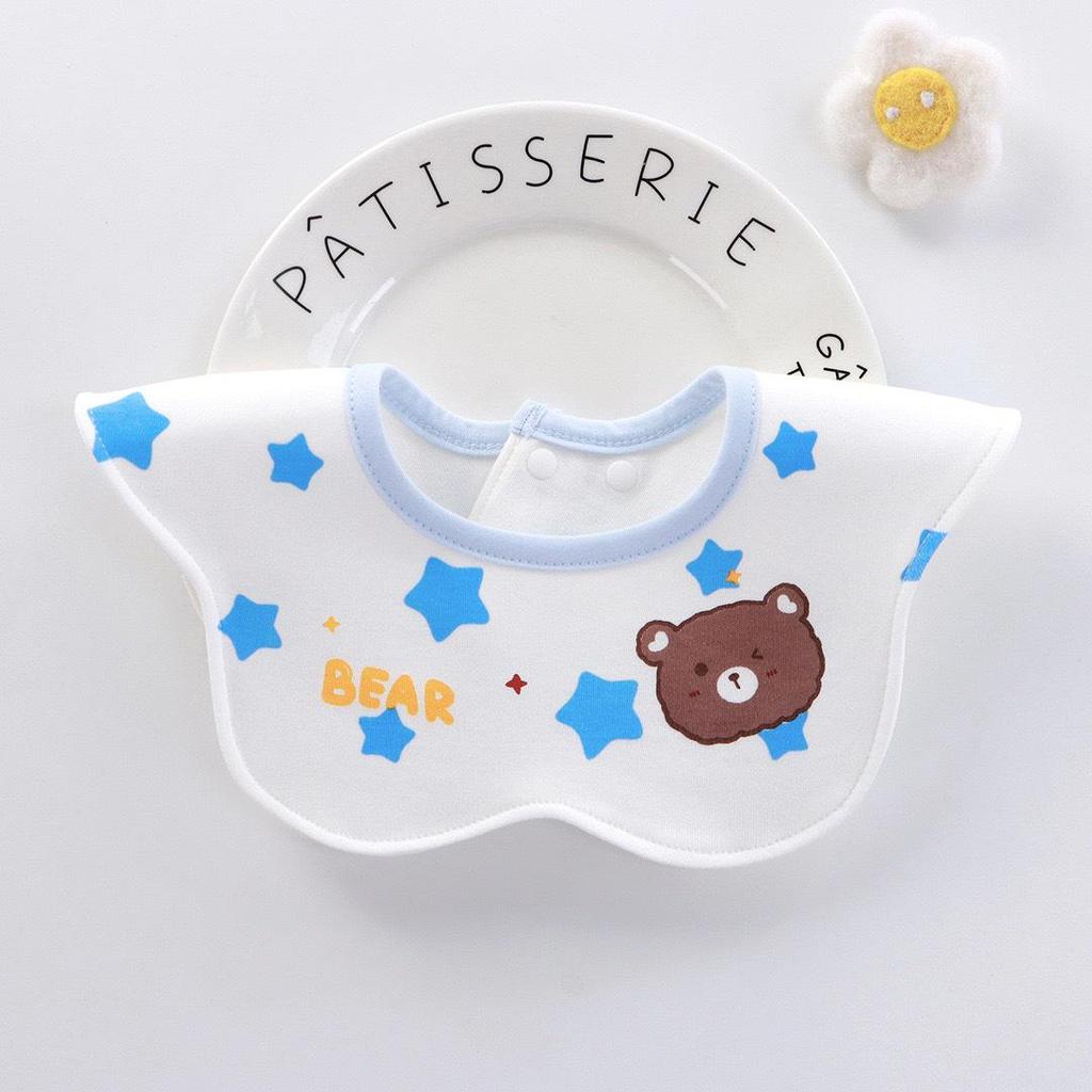 Custom A-grade Cotton Waterproof Baby Bibs - Super Soft & Absorbent Newborn Eating & Drool Protection