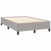 Maison Exclusive - Sommier à lattes de lit et matelas gris clair 120x190 cm tissu