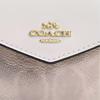 Coach Flap Card Case 10 Brand Logo Coated Canvas Card Holder Mini Women Card Holder Chalk-White CZ272-IMXDM