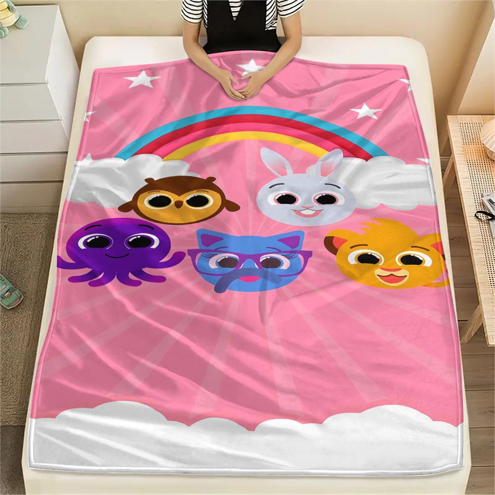 Bolofofos characters Print Flannel Blanket,High quality Comfortable for All Seasons,Home Decor,Warmth and Comfort,Perfect for Christmas Gifts