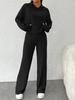 Fashion Casual Hooded Sweatshirt Loose Pants Two-piece Set For Women