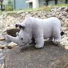 Peluche Realistico di Rinoceronte Per Ragazzi Animale Zoo Bambola Imbottita Regalo di Compleanno Per Bambini Morbido e Coccoloso