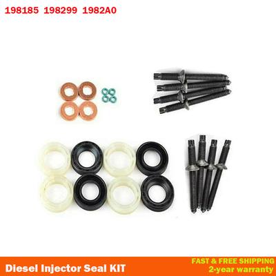 1982A0 Fuel Injector Seal Washer O-Ring Kit For 1.6 HDI Peugeot 207 307 407 Partner Citroen C2 C3 198185 1378433 1314368 198299