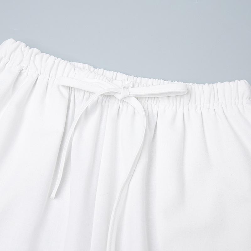 Solid Color Tank Top and Wide Leg Pant Sets Cotton Linen Summer Suit Casual Vest + Trouser Vacation Homwear Women Outfits 2025 New