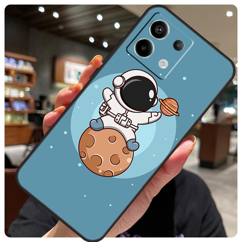 Star Astronaut Cute Case For Xiaomi Redmi Note 12 9 10 11 13 14 15 Pro Plus Cover For Redmi 13C 12C 10C 14C 15 C
