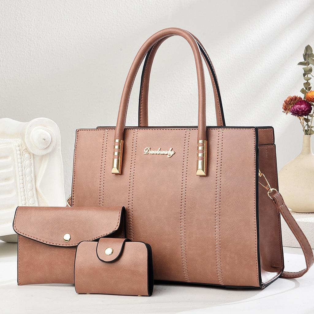 Model Nou Geantă Maternă Culoare Contrast Îmbinată Geantă de Mână de Mare Capacitate Modă Simplă cu Un Singur Umăr Crossbody Temperament Geantă Maternă