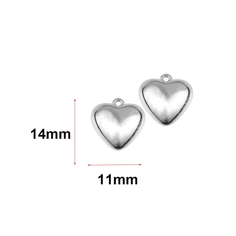 20pcs Heart Cute CCB Loose Beads For Necklace Pendant Heart Star Charms For Jewelry Making Supplies DIY Necklace Spacer Beads