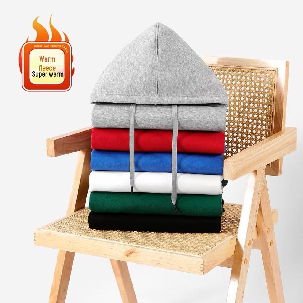 Unisex Slim Fit Hooded Sweatshirt - Warm, Casual Long Sleeve Logo Pullover for Spring & Autumn