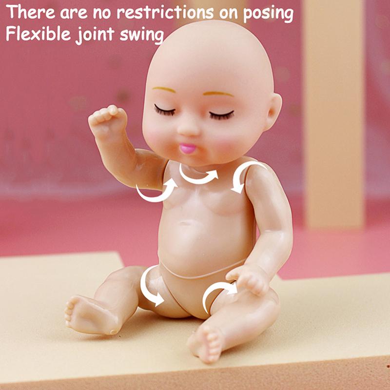 1 kus 11cm doplňky pro panenky hračka koníčky simulace spící plyšová dívčí hračka kreativní dárek k narozeninám pro nejlepší kamarádku