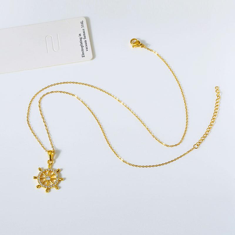 Titanium stål kjede Europeiske og amerikanske jenter hip-hop punk stil falmer ikke sommeren allsidig dopamin high-end tilbehør