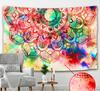 Indian Mandala Tapestry Wall Hanging Sandy Beach Throw Rug Blanket Camping Tent Travel Mattress Bohemian Sleeping Pad Tapestries