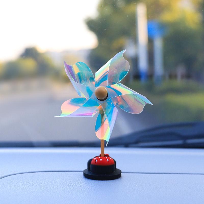 Car Decoration Car Color Small Windmillcar Interior Decorationrotating with the Wind Motorcycle Electric Car Windmill Decoration