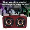 Bluetooth Speaker Retro Wooden Wireless Bluetooth Speaker Portable Music Player for Mobile Phone PC