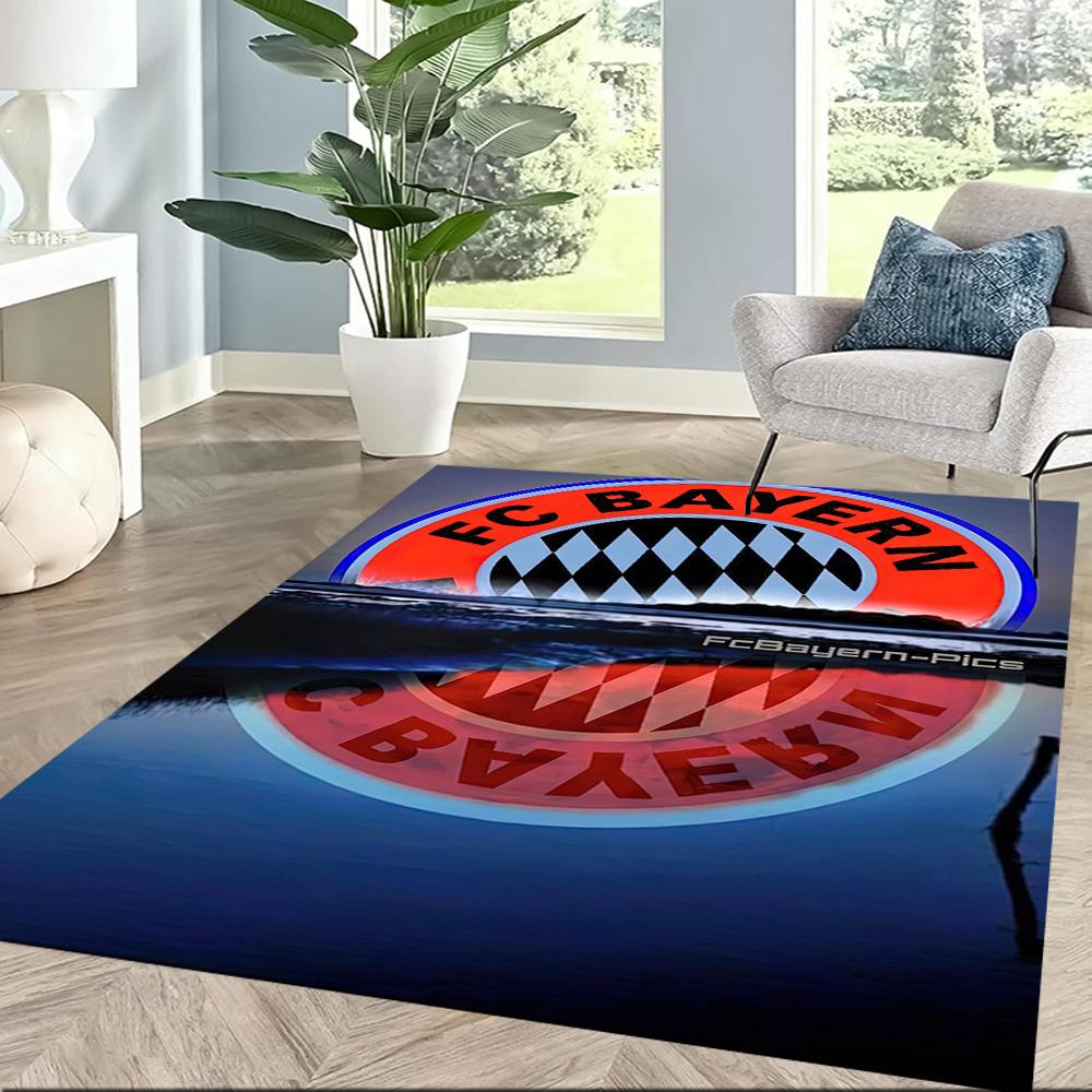 Bayern Munich Area Rug Suitable for Playrooms Game Room Study Room Dining Room Anti-slip Rug Anime Office Decor Gift for Festivals