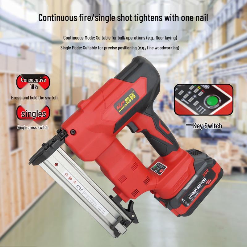 Gaobao F32F Rechargeable Brushless Electric Nail Gun for Woodworking and Furniture Decoration