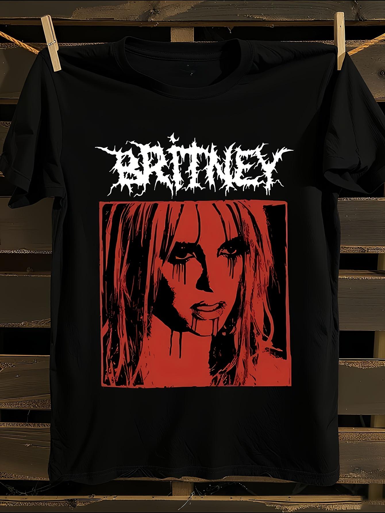 Britney Spears Signature Logo and Iconic Face T-shirt XL