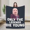 Funny John Pork Is Calling Answer Call Phone Blankets Flannel Printed   Lightweight Thin Throw Blankets for Bed Travel Rug Piece