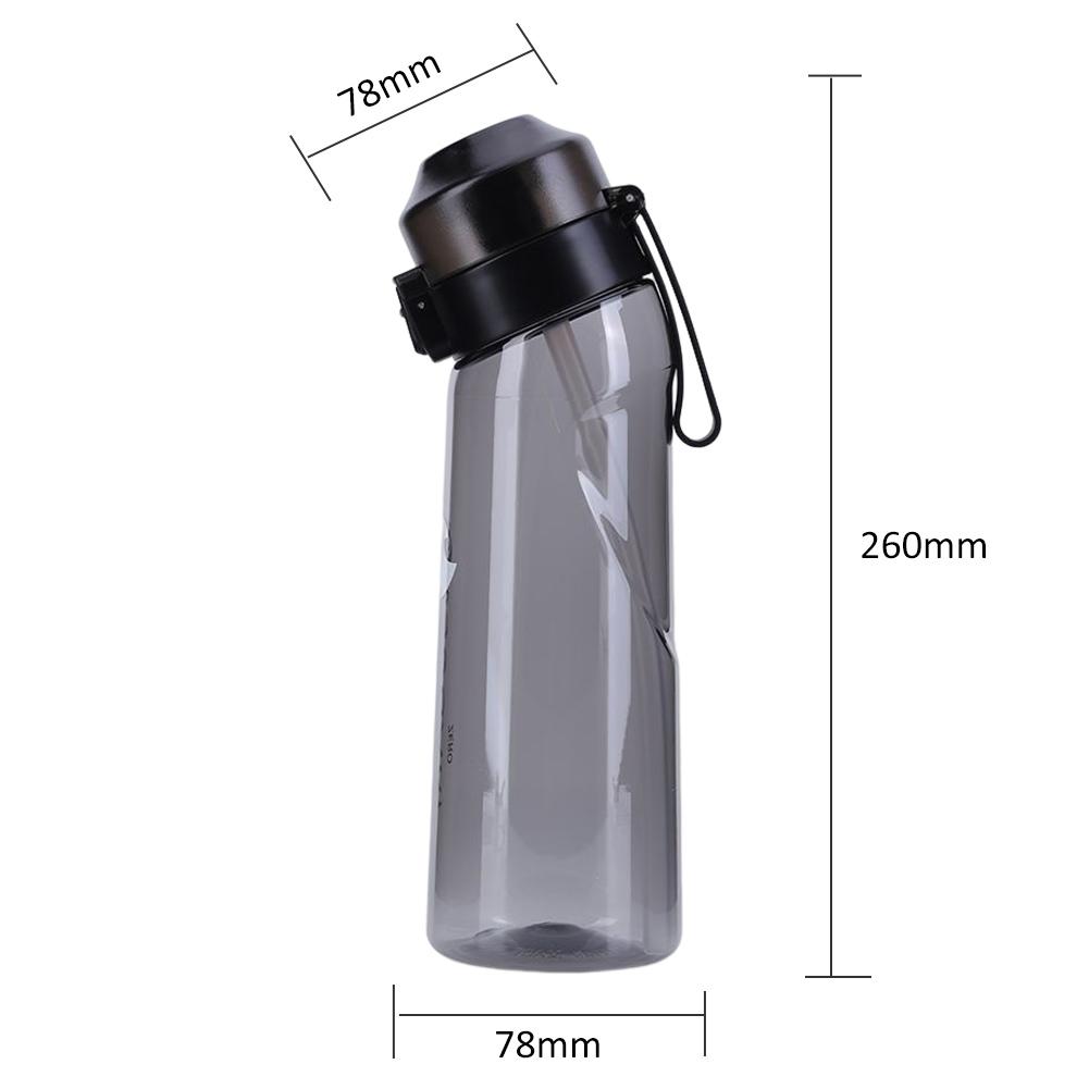 650ML Gym Fitness Bottle Portable Flavored Outdoor Sport Water Bottle Drink More Water Reusable Cup for Outdoor School Office