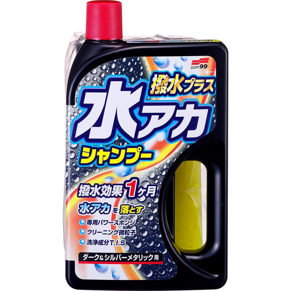 SOFT99 Car Mizuaka Wodoodporna Gąbka do Czyszczenia Karoserii Samochodowej i Woda 04271 Szampon, Szampon, Plus, & Metaliczny, 750ml, Wodoodporność,