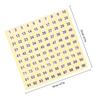 100Pcs Clear Number Stickers PVC Self-Adhesive Round Labels for DIY Handmade Crafts Gift Wrap Envelope Sealing Room Storage Tags