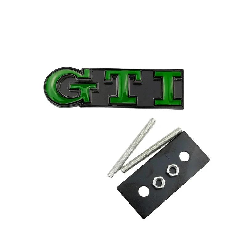 

2026 Hot For VW VOLKSWAGEN Metal Car GTI Logo Front Grille Emblem Badge Stickers for Volkswagen Golf 4 5 6 7 8 Passat Jetta Polo