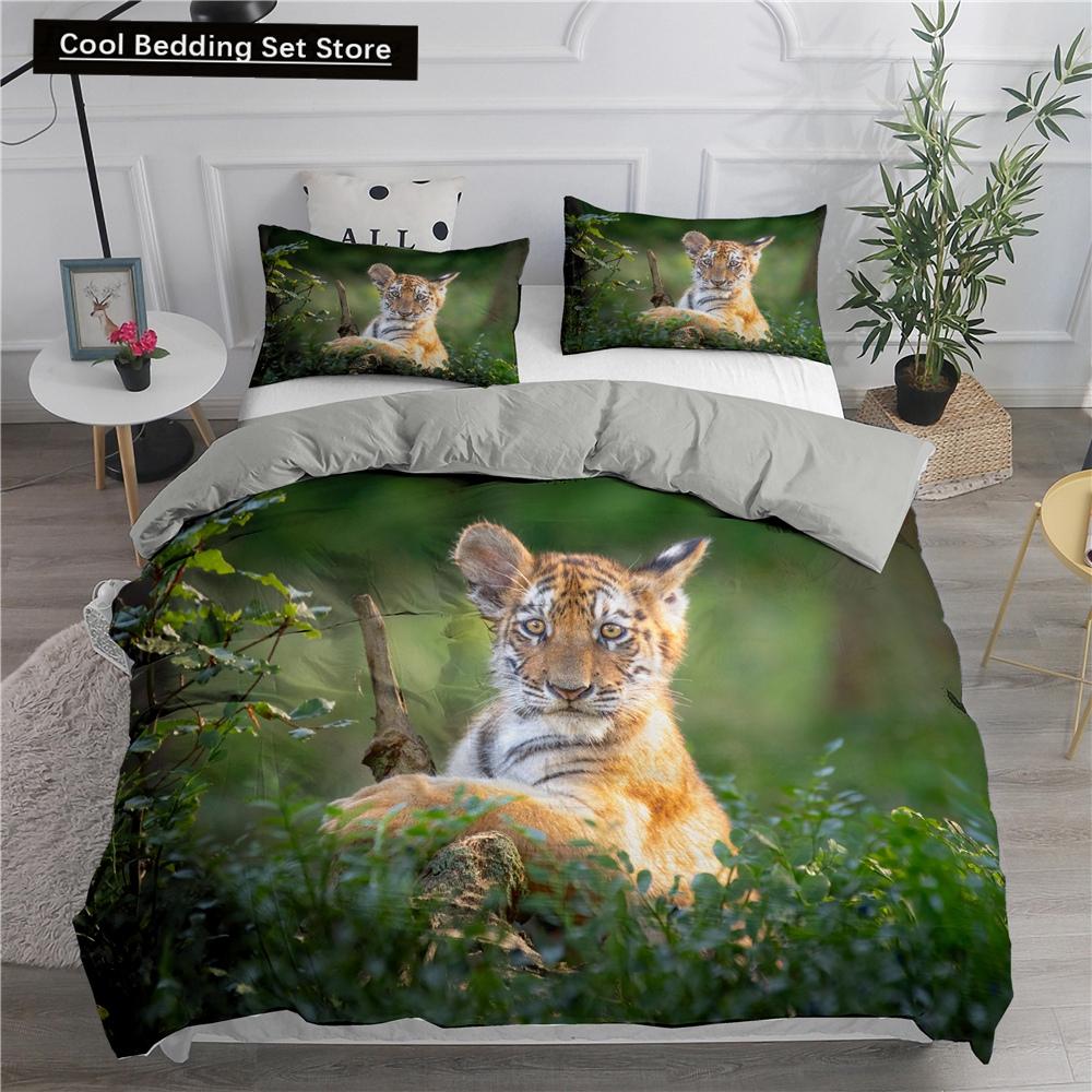 Cartoon Bedding Set Cute Cats Printed 3D Duvet Cover Set Twin Full Queen King Double Sizes Pillowcase Bedclothes Soft Polyester