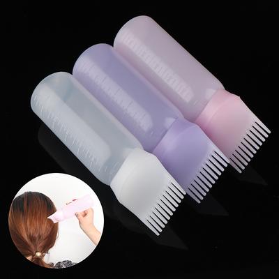 120Ml Hair Dye Bottle With Applicator Brush Salon Hair Coloring Dyeing Bottles
