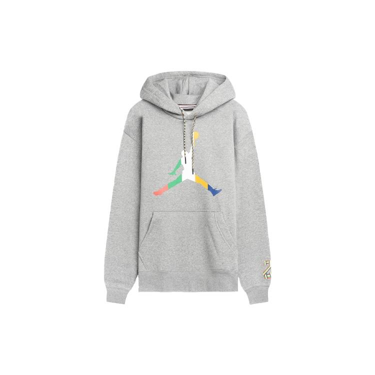Air Jordan Sport DNA Large logo Printing Fleece Stay Warm Gray Men s CK9573-091 L