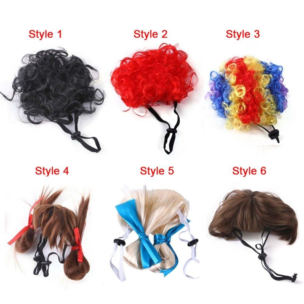 Costume de pisică amuzante pentru animale de companie, costum de Crăciun, perucă, pălărie, perucă pentru animale de companie, accesorii pentru pisici