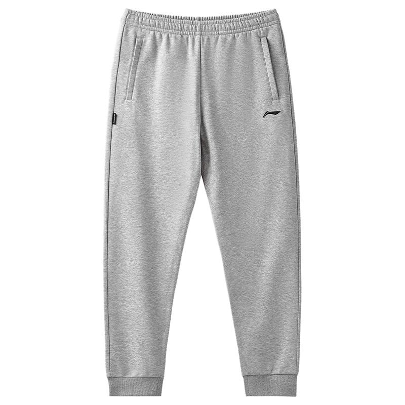 

Li Ning Серия Бадминтон Однотонный Логотип Эластичные Быстросохнущие Повседневные Прямые Трикотажные Спортивные Брюки с Манжетами Мужские брюки AKLVC87-2 S