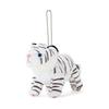 [COLORATA] Colorata Plush Mascot White Tiger (Realistic Wild Animal/With Chain) Cute Animal Keychain Doll Gift Present (Meter Read 2 Times)