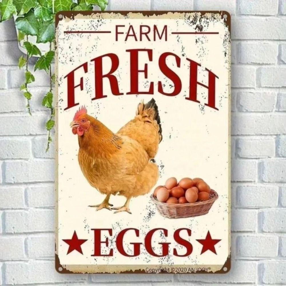 Vintage Metal Wall Art Sign 20x30cm Home Decor Retro Plaque