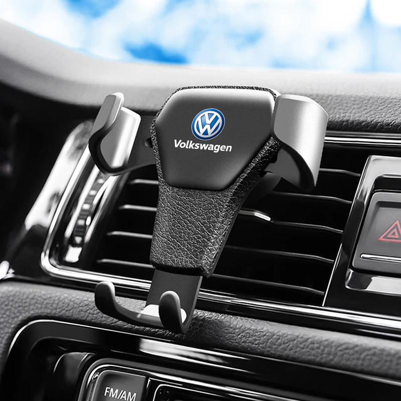For VW Gravity Car Phone Holder Air Vent GPS Stand Accessories For VW Golf Polo Tiguan Touran Jetta Passat CC T5 GTI Magotan Arteon GTD