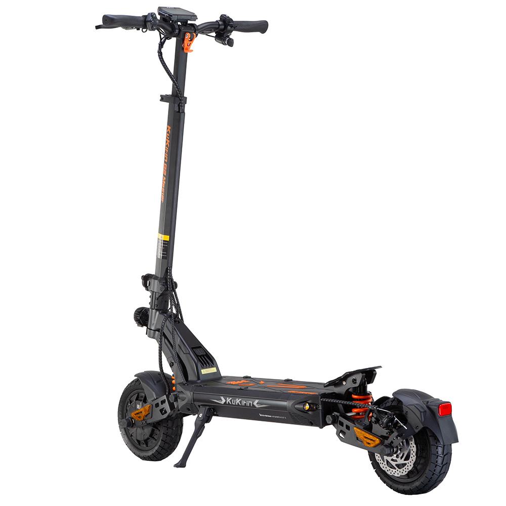 KuKirin Monopattino elettrico G2 Master da 10 pollici, doppio motore 1000Wx2, 52V 20,8AH, autonomia massima di 70 km, capacità di carico massima di 120 kg, nero.