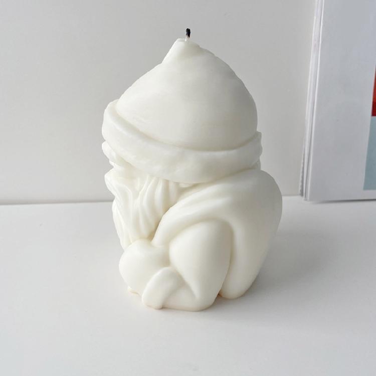 Christmas Santa Silicone Candle Mold DIY Craft Resin Mold Candle Making Mold