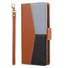 Applicable to Samsung S26 contrasting color splicing lychee pattern mobile phone leather case Note20 flip wallet insert card protective case S25