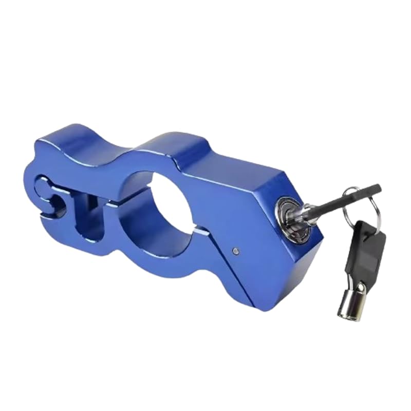 

Crystal Craft bike rock bike lock Anti-theft key disc lock brake lock Crime prevention scooters handle lock front brake lock [blue]