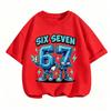 Fashion Letter 67 Brother Funny Printed Kids T-Shirt Casual Boys and Girl Short Sleeve T-shirt Tops Summer Children's Clothes Tees