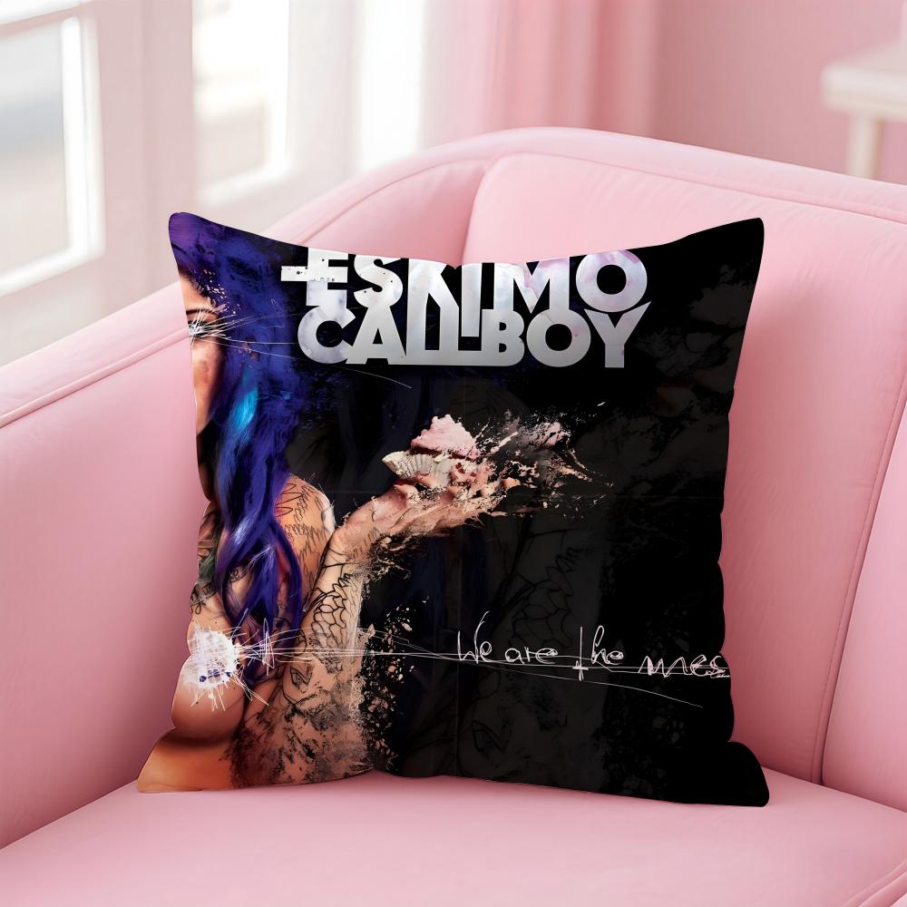 e-Electric Callboy Band Cushion Cover Comfortable Reversible Pillow Cover Ideal for Car Sofa Bedroom & Beyond