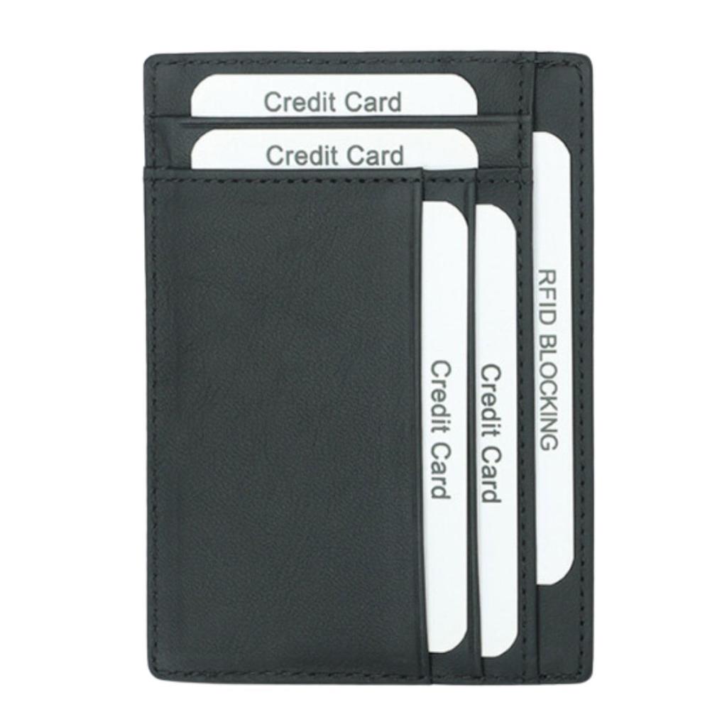 Pouzdro na kartu s blokováním rádiových vln Pouzdro na kreditní kartu Prevence skimming RFID Stylový jednoduchý ultratenký z pravé kůže Carbon Fiber Commuter Pass Slim