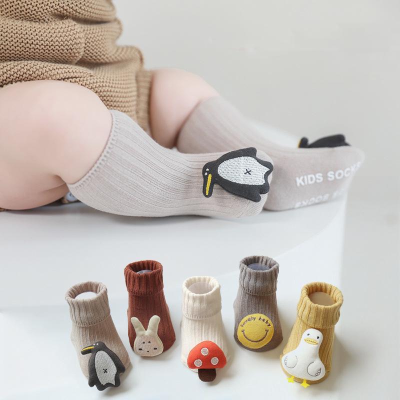 New Cute Cartoon Animal Baby Socks Winter Autumn Soft Warm Cotton Non-slip Soled Newborn Toddler Boy Girl Socks
