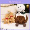 Adorable Christmas Pudding Snowball Plush Gingerbread Couple Doll Ornament For Holiday Cheer