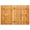 Badezimmermatte Unifarbe Braun 59 x 40 cm Holz